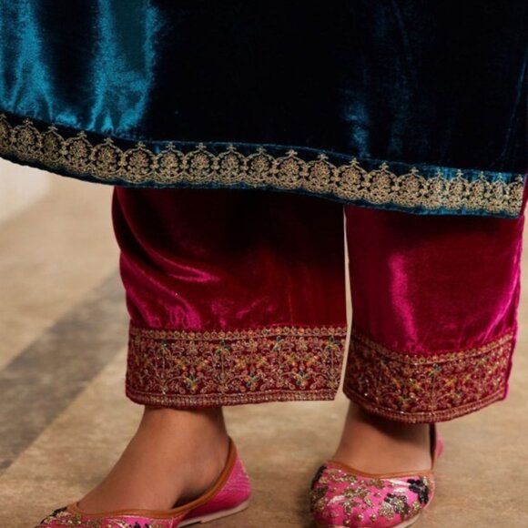 Shivansh Creations Blue Embroidered Kurta Set with Trousers & Dupatta – S–2XL - Picture 7 of 7